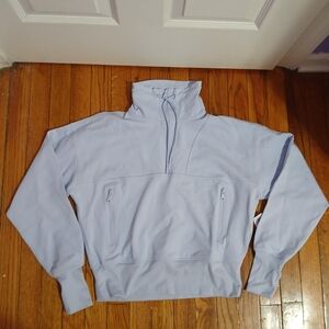Old Navy Women's Baby Blue Half-Zip Sweater